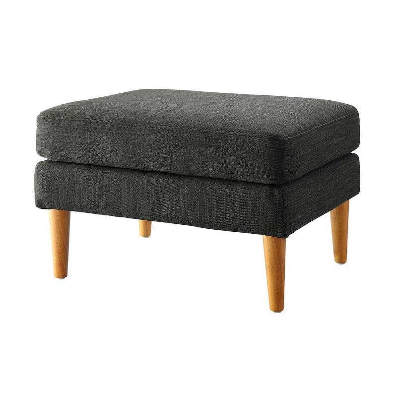 Mid Century Ottoman - Functional Storage Seat with Modern Retro Style for Bedroom, Living Room, and Lounge Areas