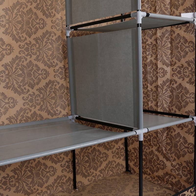 4-Layer 10 Lattices Non-Woven Fabric Wardrobe