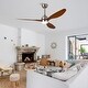 preview thumbnail 5 of 39, 52" Ceiling Fan with Lights, Quiet DC Motor 3 ABS Blade Ceiling Fans, 6 Speed Levels, Reversible Ceiling Fan