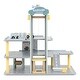 preview thumbnail 4 of 7, Parking Garage Playset with 4 Cars and Helicopter - 20" x 16" x 18.5"