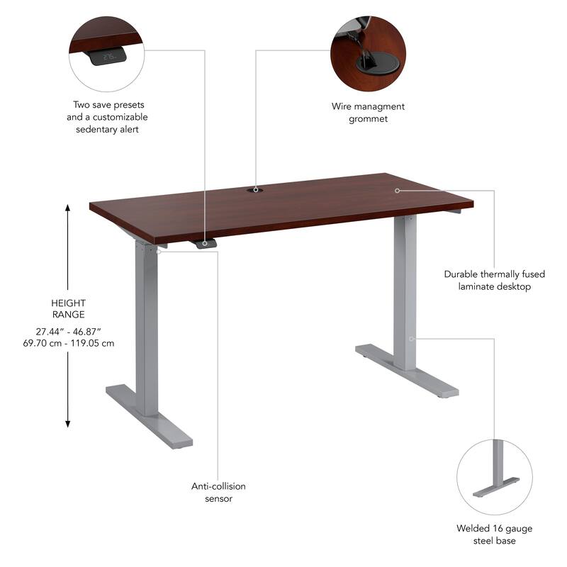 Bush Business Furniture Move 60 Series 48x24 Adjustable Standing Desk