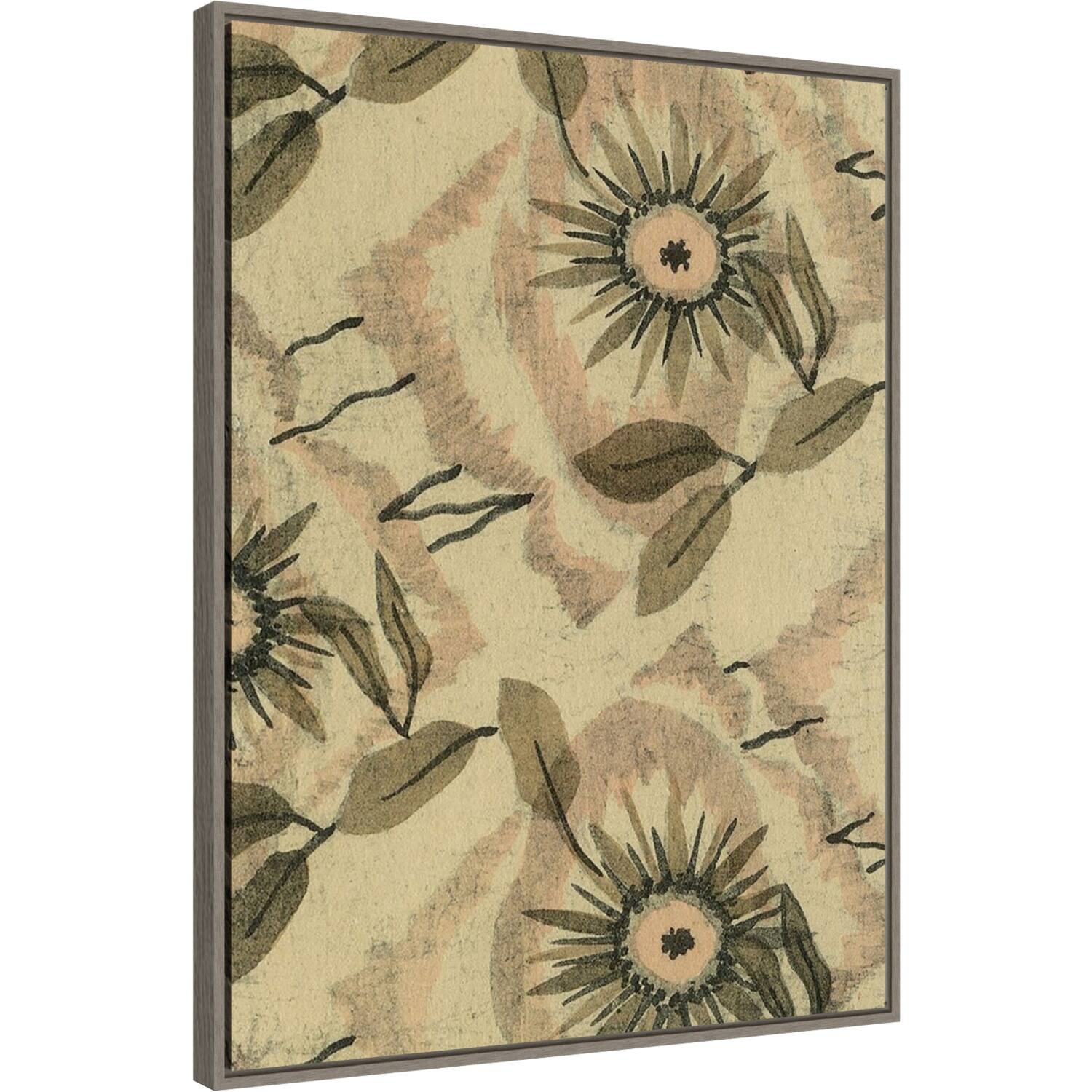 Delicate Floral Deco Pattern III by Baxter Mill Archive (23 x 30 in