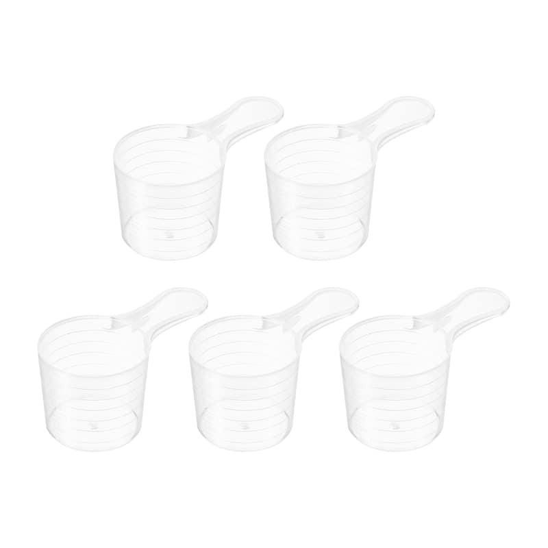 Plastic Measuring Spoons Powder Scoops Spoon Table Spoon,35g/70ml - Clear