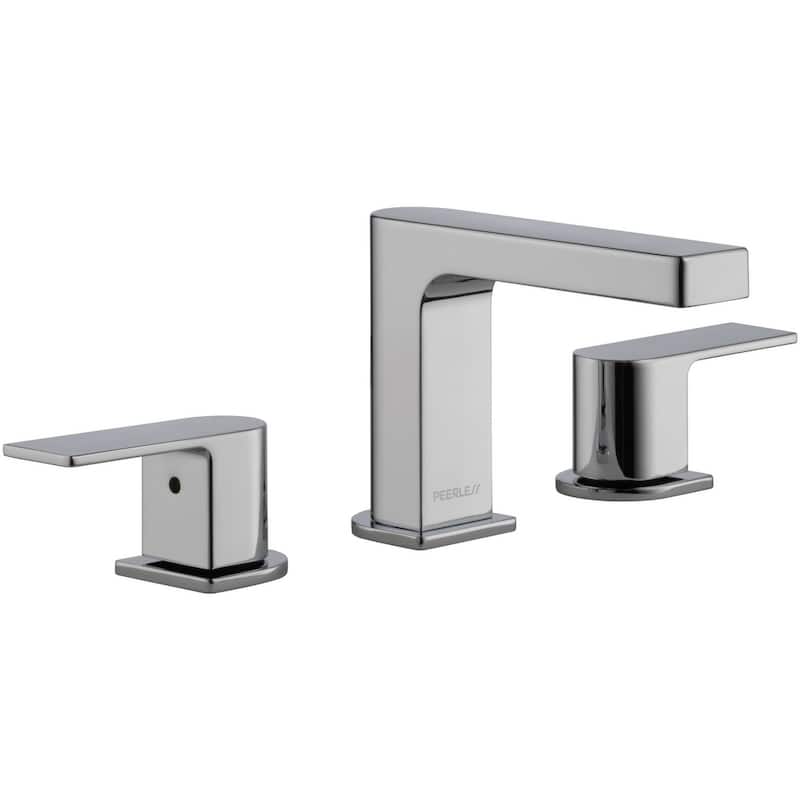 Peerless Xander 1 GPM Widespread Bathroom Faucet with Pop-Up Drain - Chrome