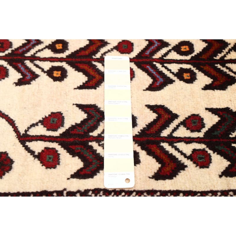 ECARPETGALLERY Hand-knotted Teimani Ivory Wool Rug - 3'6 x 6'0