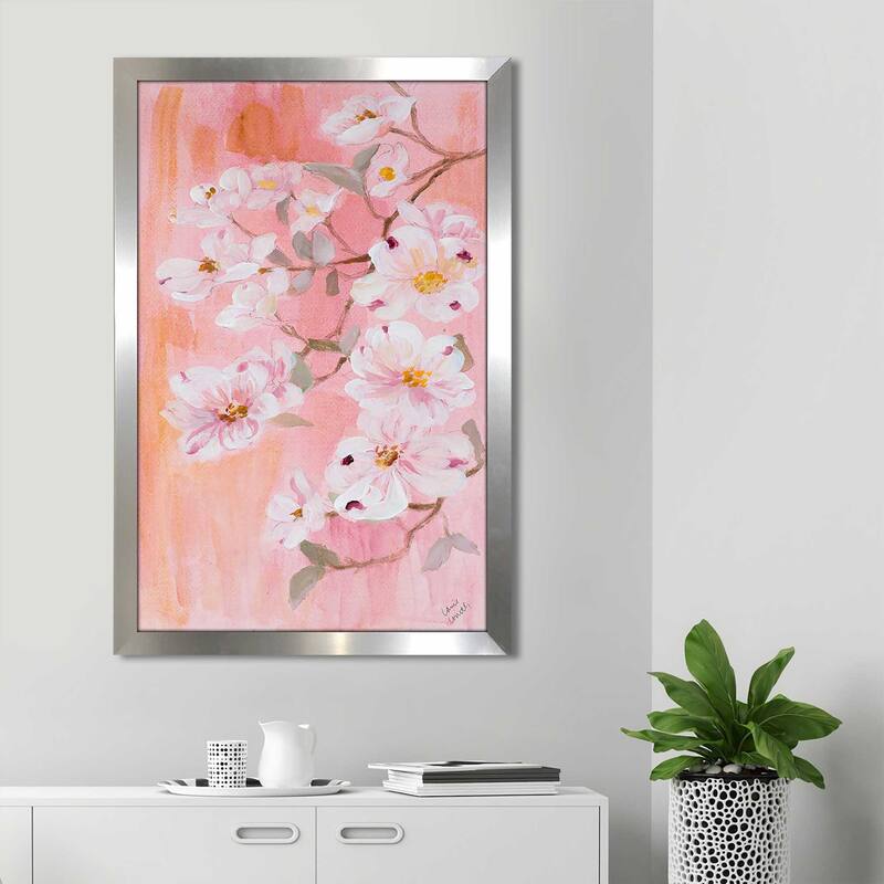 "Simply Dogwood II (Vertical)" Print on Acrylic