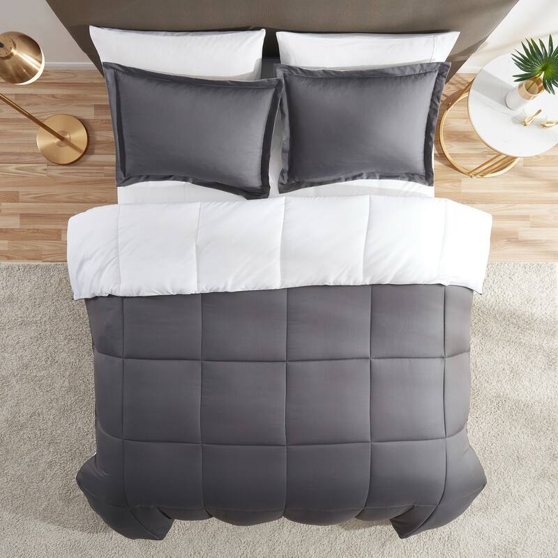 Nestl All Season Down Alternative Reversible Comforter Set