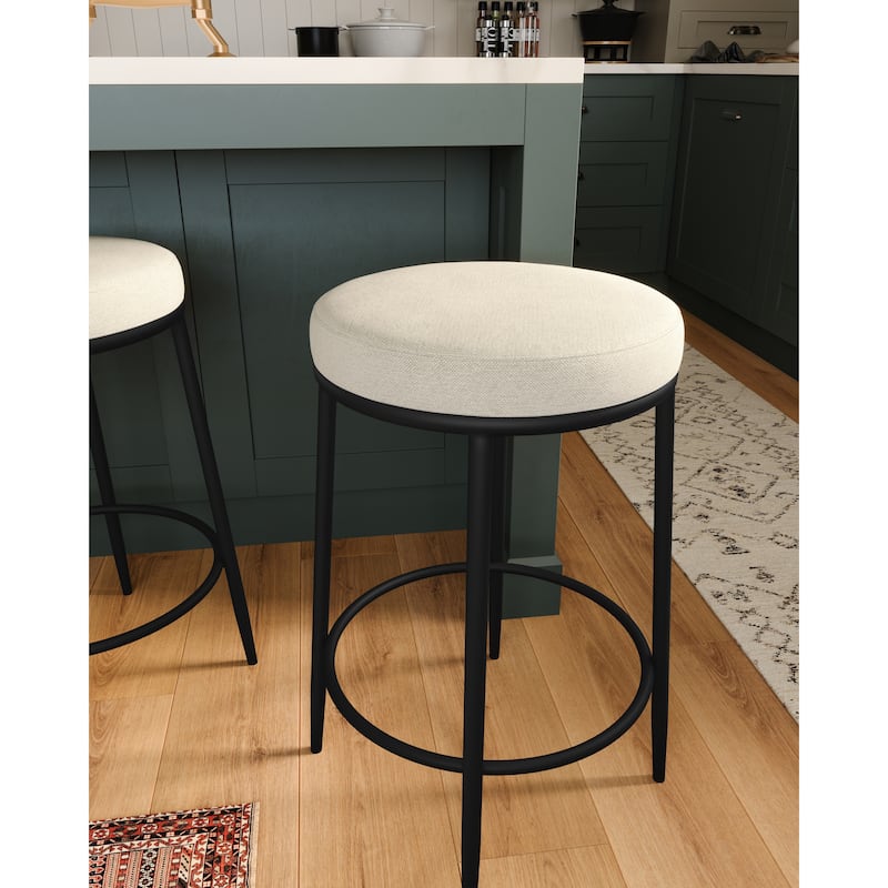 Maven Lane Stella Metal Kitchen Dining Stool