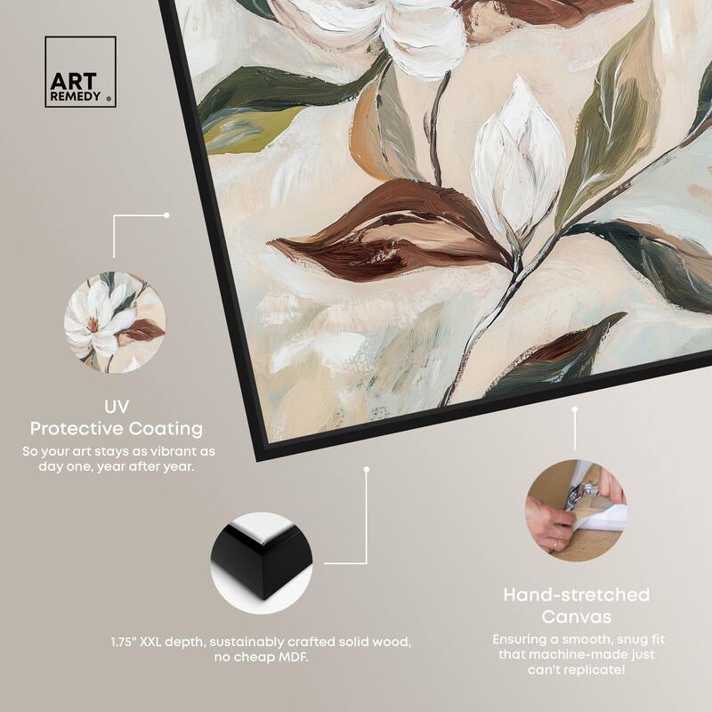 Soft Magnolia I Canvas by Art Remedy