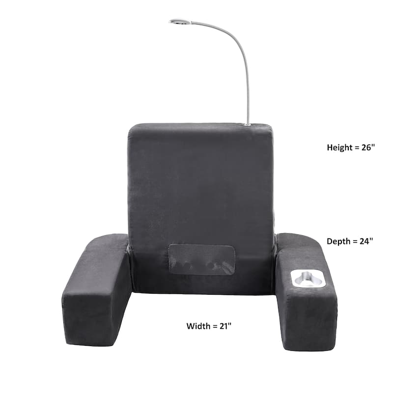 Carepeutic Backrest Bed Lounger with Heated Shiatsu Massage