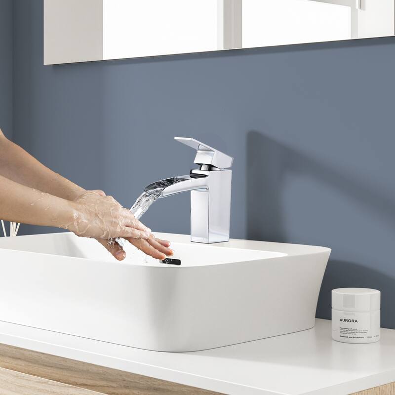 Topcraft 5.9in Single Handle Single Hole Bathroom Faucet Bathroom Vessel Faucet