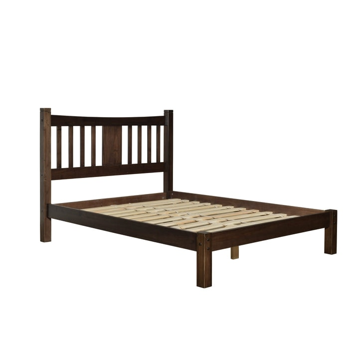 Shaker solid deals wood platform bed