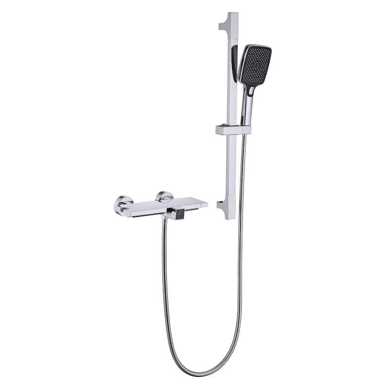 White Bathtub Faucet Shower Faucets System