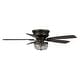 preview thumbnail 7 of 8, 48" Bronze Wooden 5-Blade Crystal Flush Mount Ceiling Fan with Remote