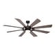 preview thumbnail 9 of 14, Burlington 68 in. Indoor Outdoor Windmill Ceiling Fan with Reversible Blades, LED Light Kit, Remote, 6 Speeds Efficient DC Motor
