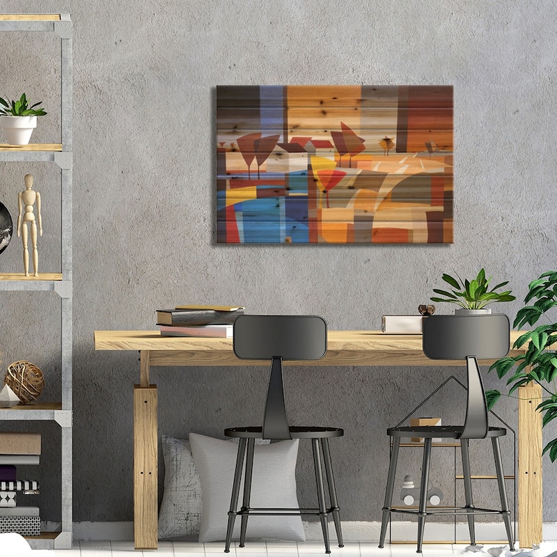 Hamlet II Print On Wood by Hans Paus - Multi-Color