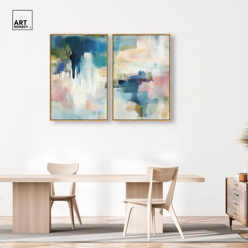 Pale Periwinkle II Canvas Set of 2 by Art Remedy