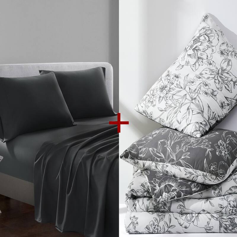 Wonderful Sophia 5-Piece Floral Pattern Comforter Set