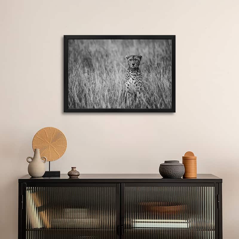 Cheetah Premium Framed Poster by Anura Fernando