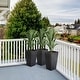 preview thumbnail 2 of 17, Outsunny Set of 3 Tall Planters, Outdoor & Indoor Flower Pot Set for Front Door, Entryway, Patio and Deck