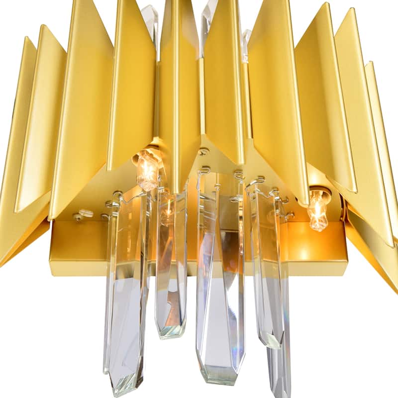 Cityscape 5 Light Wall Sconce With Satin Gold Finish - Satin Gold