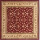 preview thumbnail 29 of 57, SAFAVIEH Lyndhurst Adelyne Traditional Oriental Rug 6' x 6' Square - Red/Ivory
