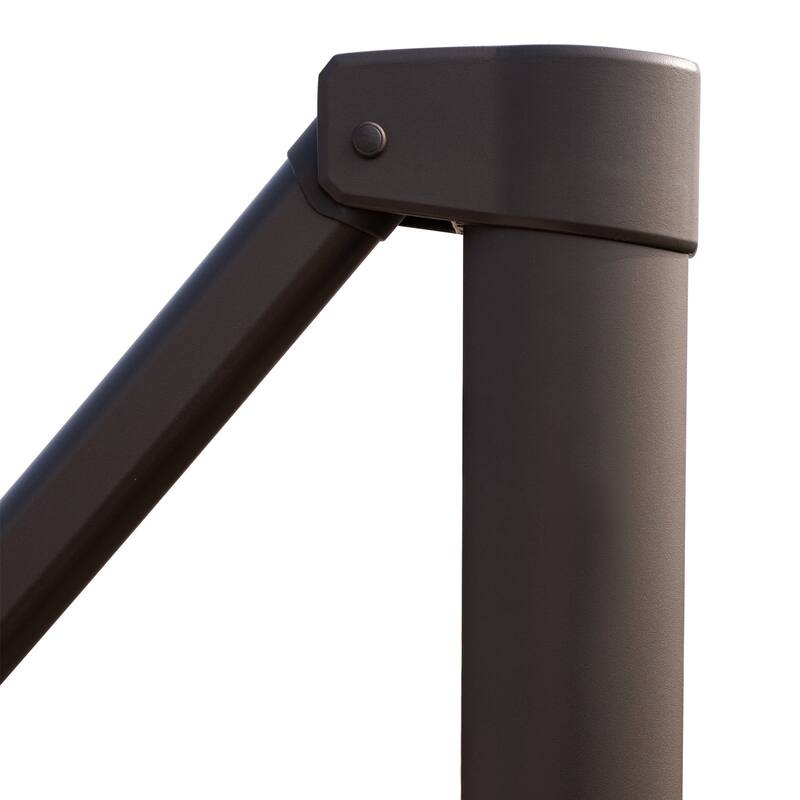 Outdoor Patio Cantilever Offset Umbrella 10 ft Square Double Top without Base