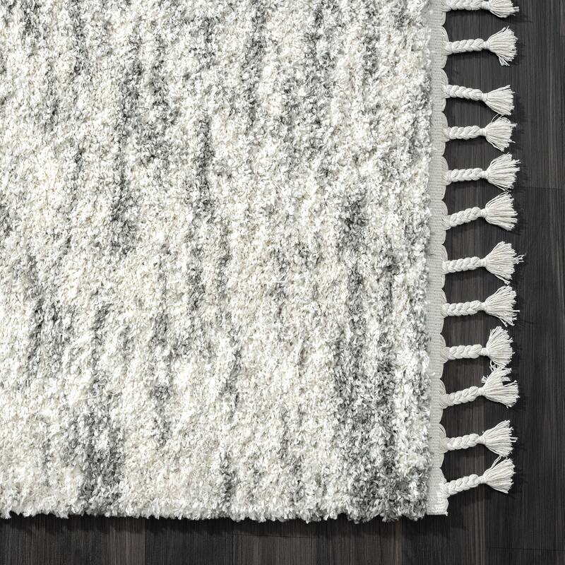 Abani Rug Boston BOS170A Grey Shag Area Rug