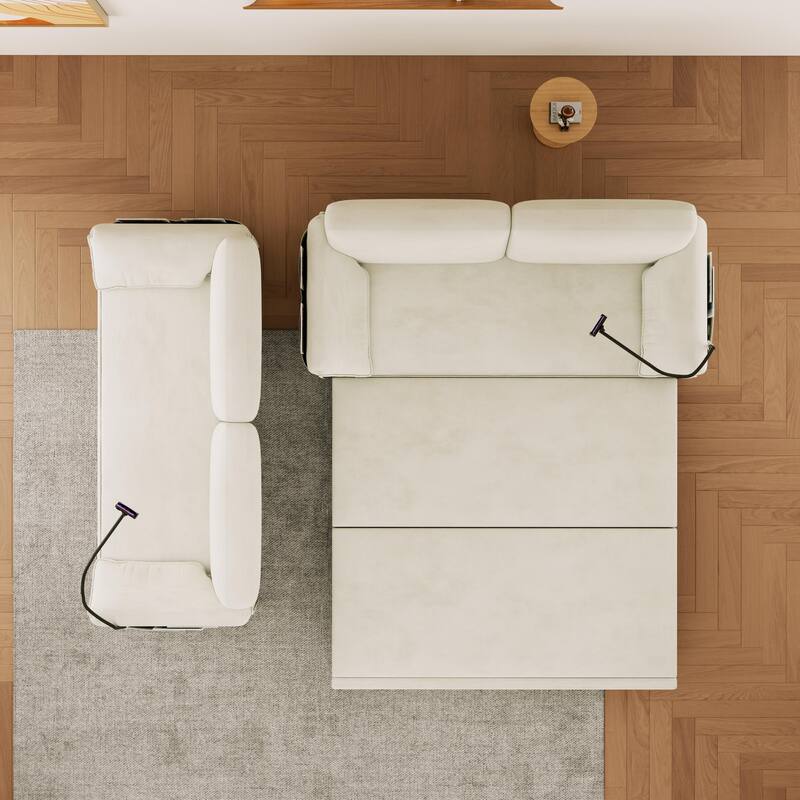 Convertible 63-inch Velvet Sofa Bed with Three Adjustable Modes - Comfortable Sofa, Lounge, and Double Bed for Home or Office
