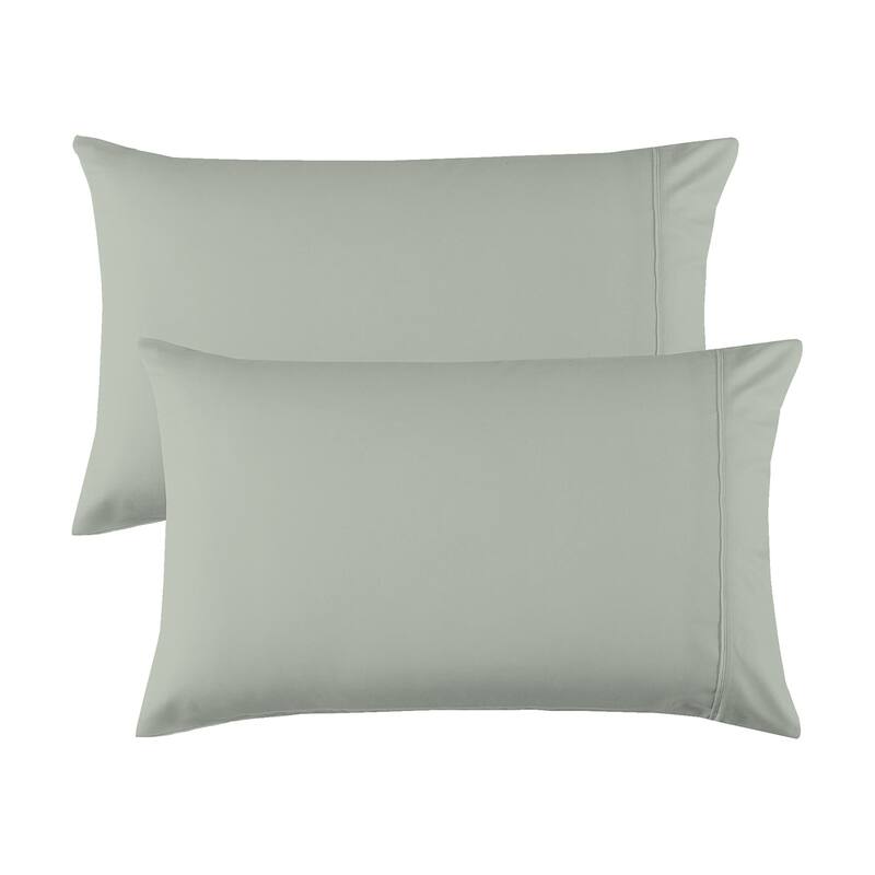 Purity Home Organic 100% Cotton Ultra-Light Percale Pillowcase Set