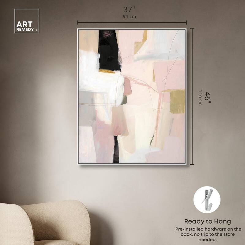 Pistachio Pink I Canvas by Art Remedy