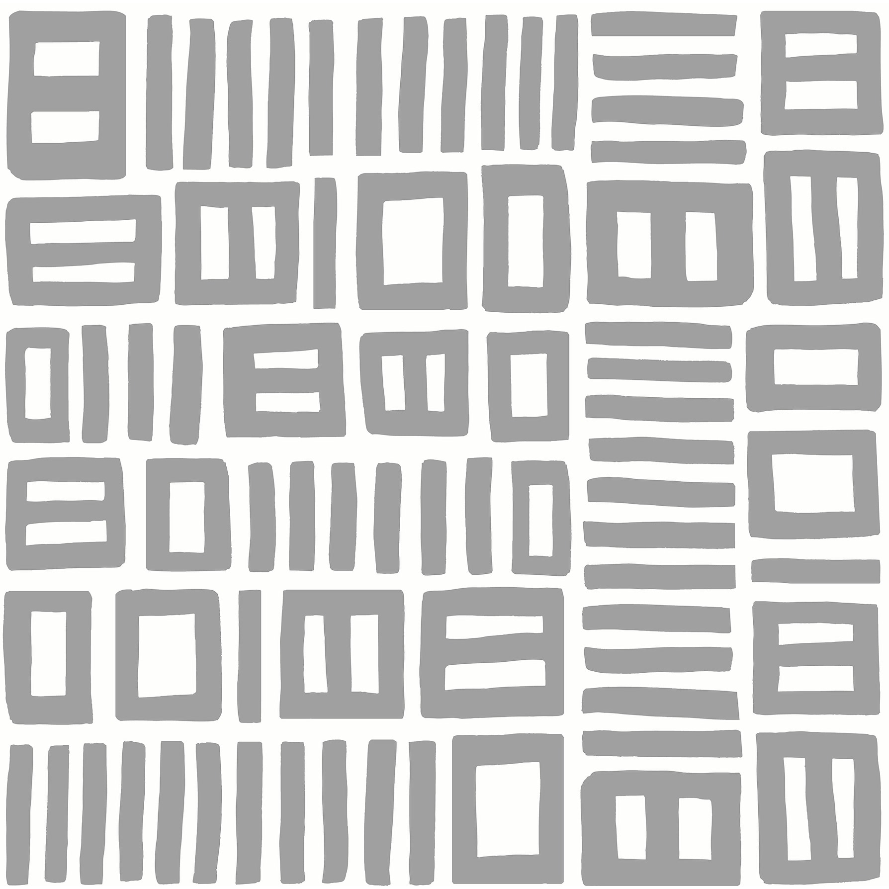 Black Pepper Paperie Grey Traverse Peel & Stick Wallpaper