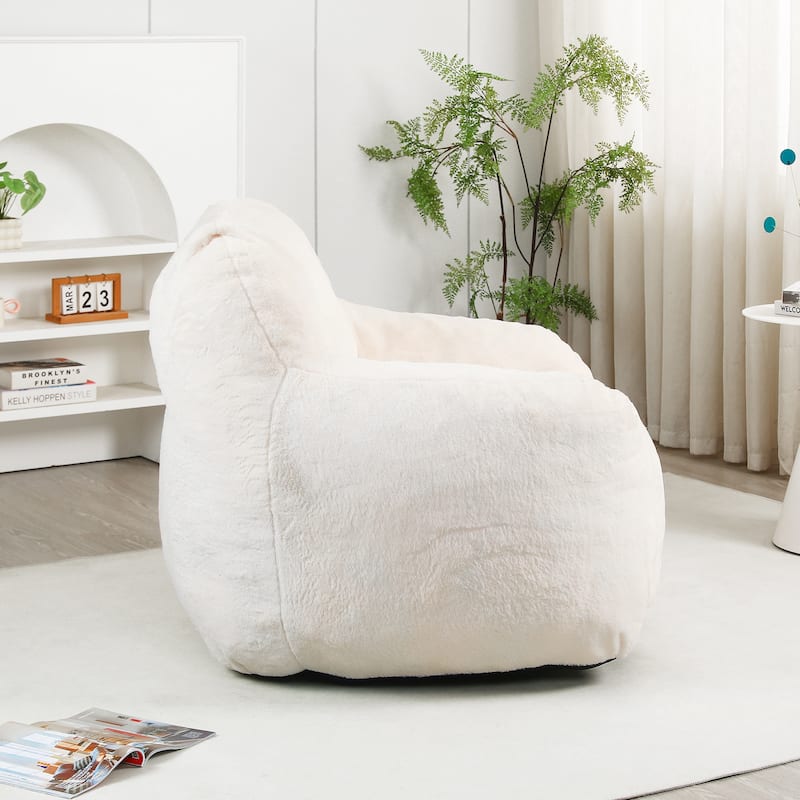 Bean Bag Chair, Bean Bag Sofa Chair with Armrests Stuffed High-Density Foam, Lazy Sofa Comfy Chairs BeanBag Chair
