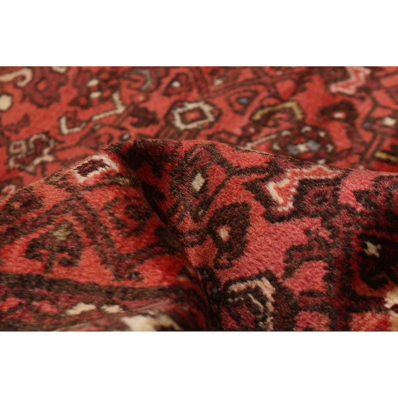 ECARPETGALLERY Hand-knotted Andelz Red Wool Rug - 4'11 x 9'11