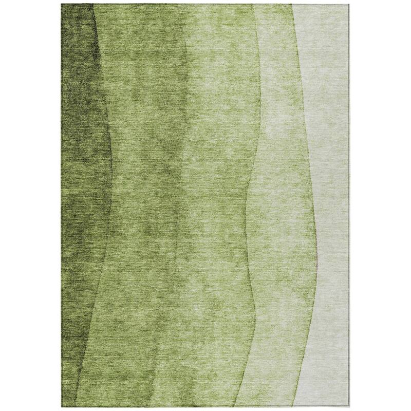 HomeRoots Ombre Transitional Rectangle Outdoor Rug