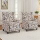 preview thumbnail 4 of 16, 29'' W Vintage Floral Manual Push Back Recliner Chair Set of 2