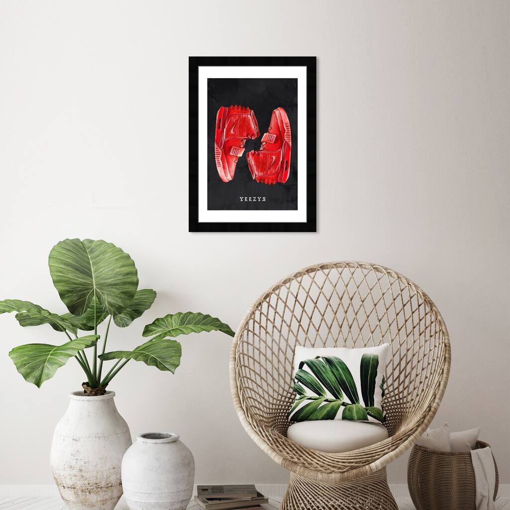 Wynwood Studio Prints Sports and Teams Classic Sneakers VIII Red and Modern & Contemporary Wall Art Canvas Print