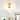 5-Light Opal Milky Glass Ceiling Light Semi-flush Mount Nursery Room - 16.9 in