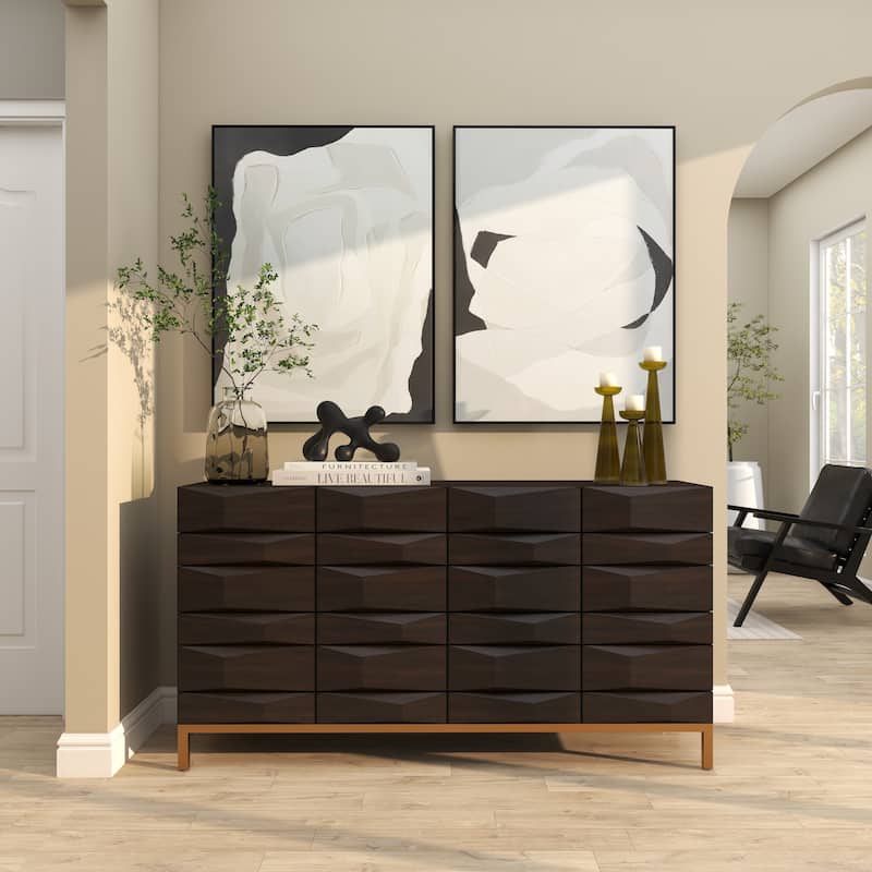 Canvas Abstract Framed Wall Art with Black Frame - Set of 2 White - Roche River Decor