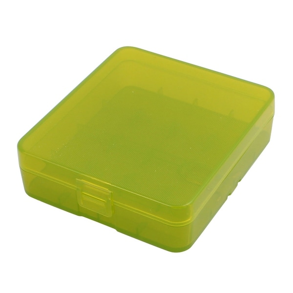 81mmx73mmx23mm Hard Plastic Battery Storage Case Holder Organizer