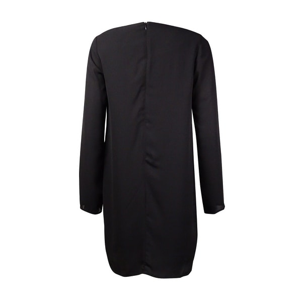 black chiffon frock