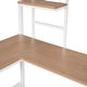 preview thumbnail 22 of 24, Multiple Functions Design Loft Bed with Guardrail, one Shelf and Built-in Desk, Twin Size