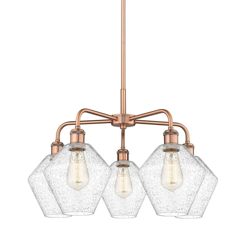 Innovations Lighting 516-5CR-17-26 Cindyrella Chandelier Cindyrella 5 - Antique Copper / Seedy