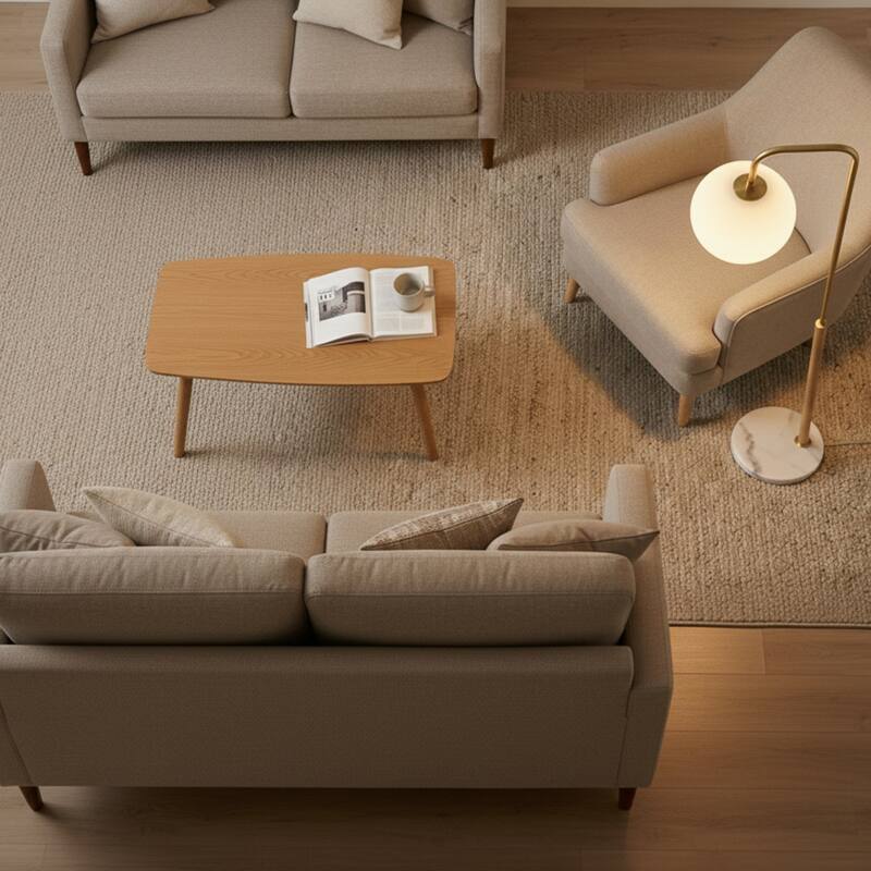 Gatsby Modern Marble Base Floor Lamp with White Globe Shade