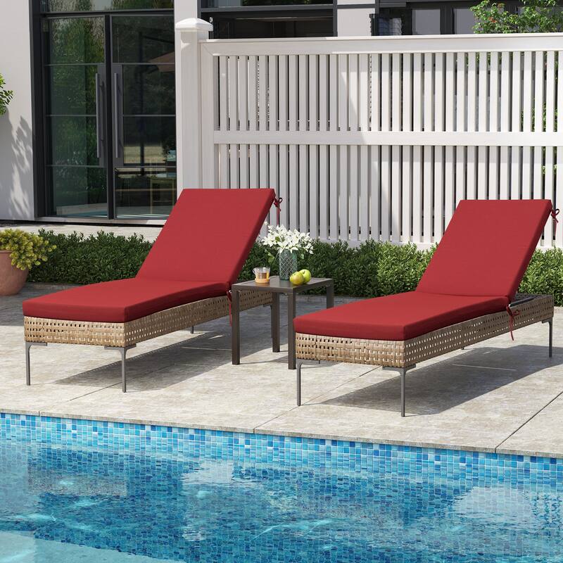 Outdoor Patio Chaise Lounge Chair Cushion