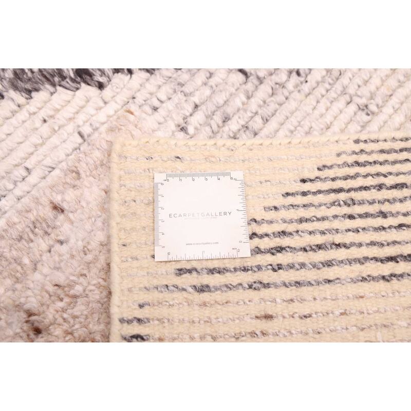 ECARPETGALLERY Hand-knotted Tangier Beige, Tan Wool Rug - 5'4 x 7'7