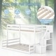 preview thumbnail 8 of 8, Gymax Twin Over Full Low Bunk Bed w/ Storage Stairs w/ Full-length