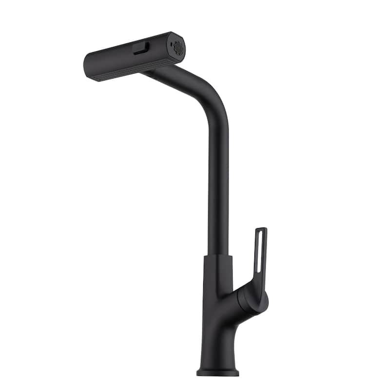 Kitchen Waterfall Faucet with Pull Down Sprayer