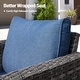 preview thumbnail 21 of 82, OVIOS 5-Piece Outdoor Wicker Patio Conversation Set