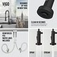 preview thumbnail 111 of 156, VIGO Edison 19" H Single Handle Pull-Down Sprayer Kitchen Faucet